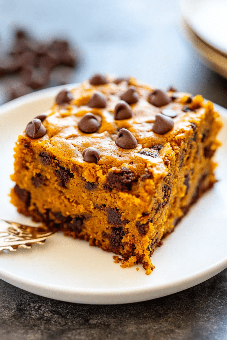 pumpkin chocolate chip cake