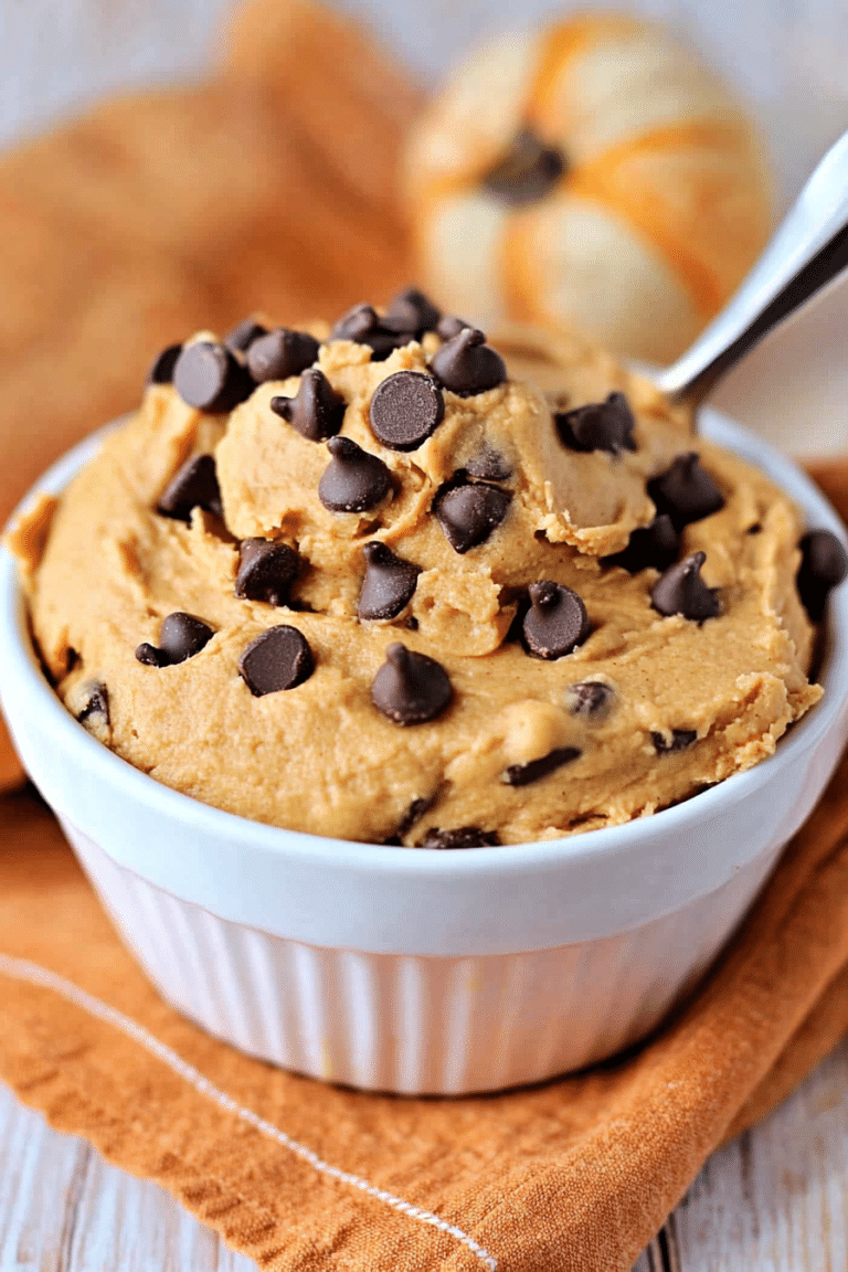 pumpkin cookie dough dip