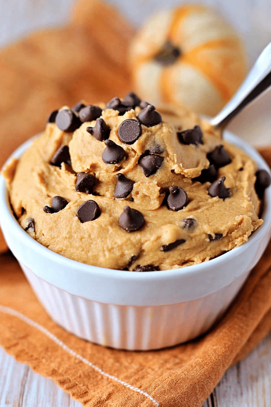 pumpkin cookie dough dip