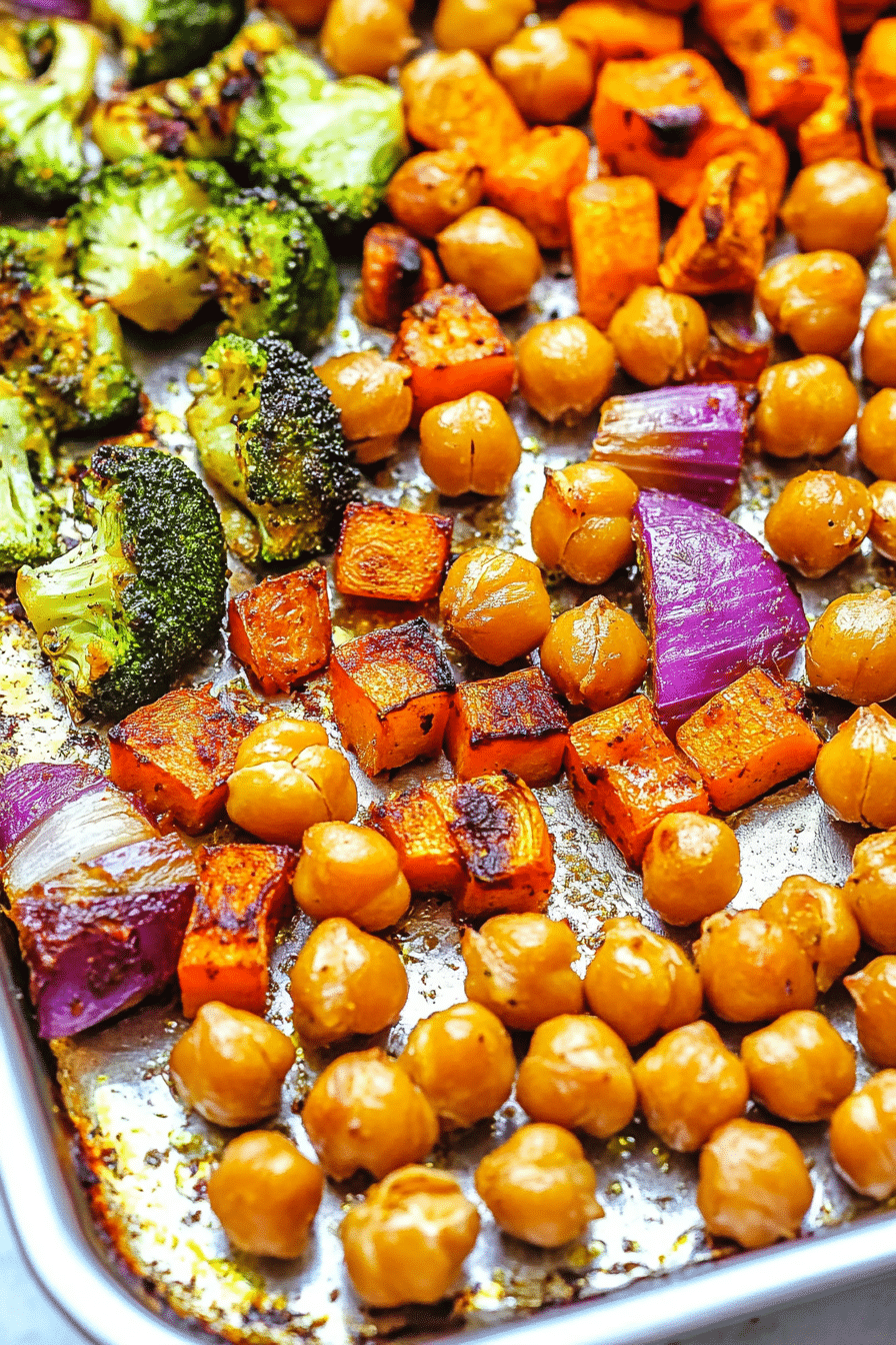 roasted vegetables chickpeas