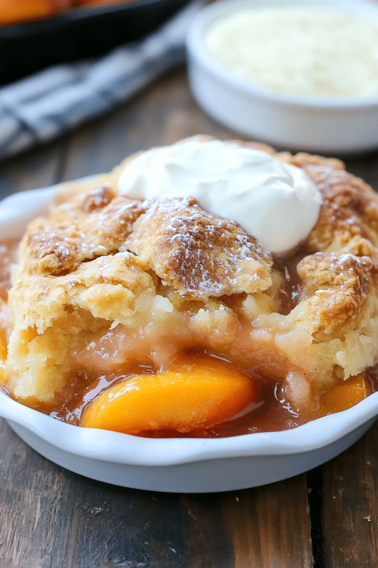 southern peach cobbler