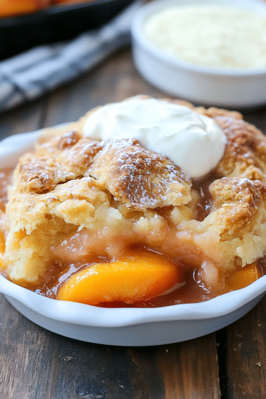 southern peach cobbler