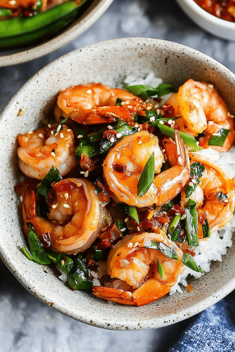 sweet garlic shrimp