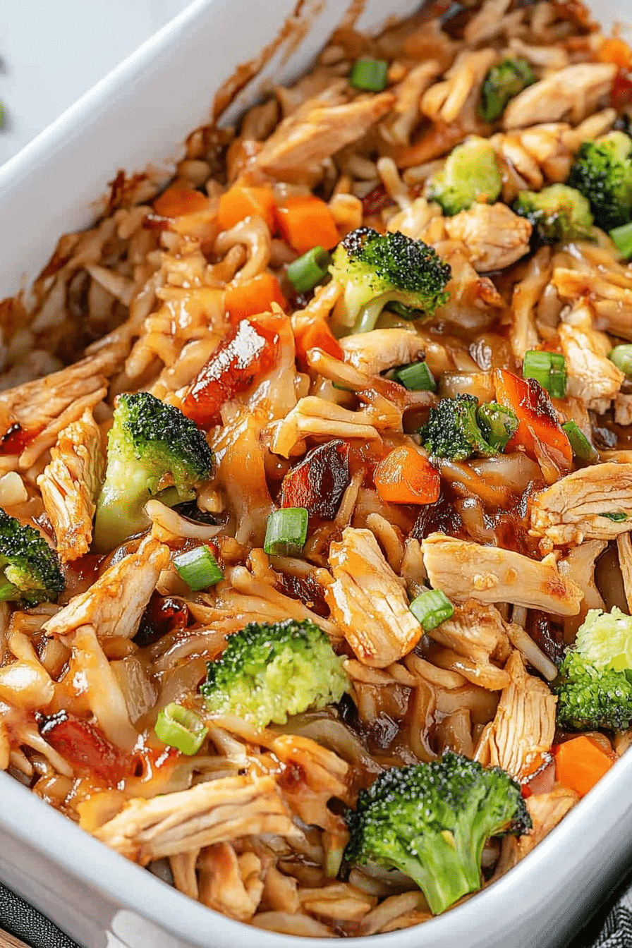 teriyaki chicken casserole