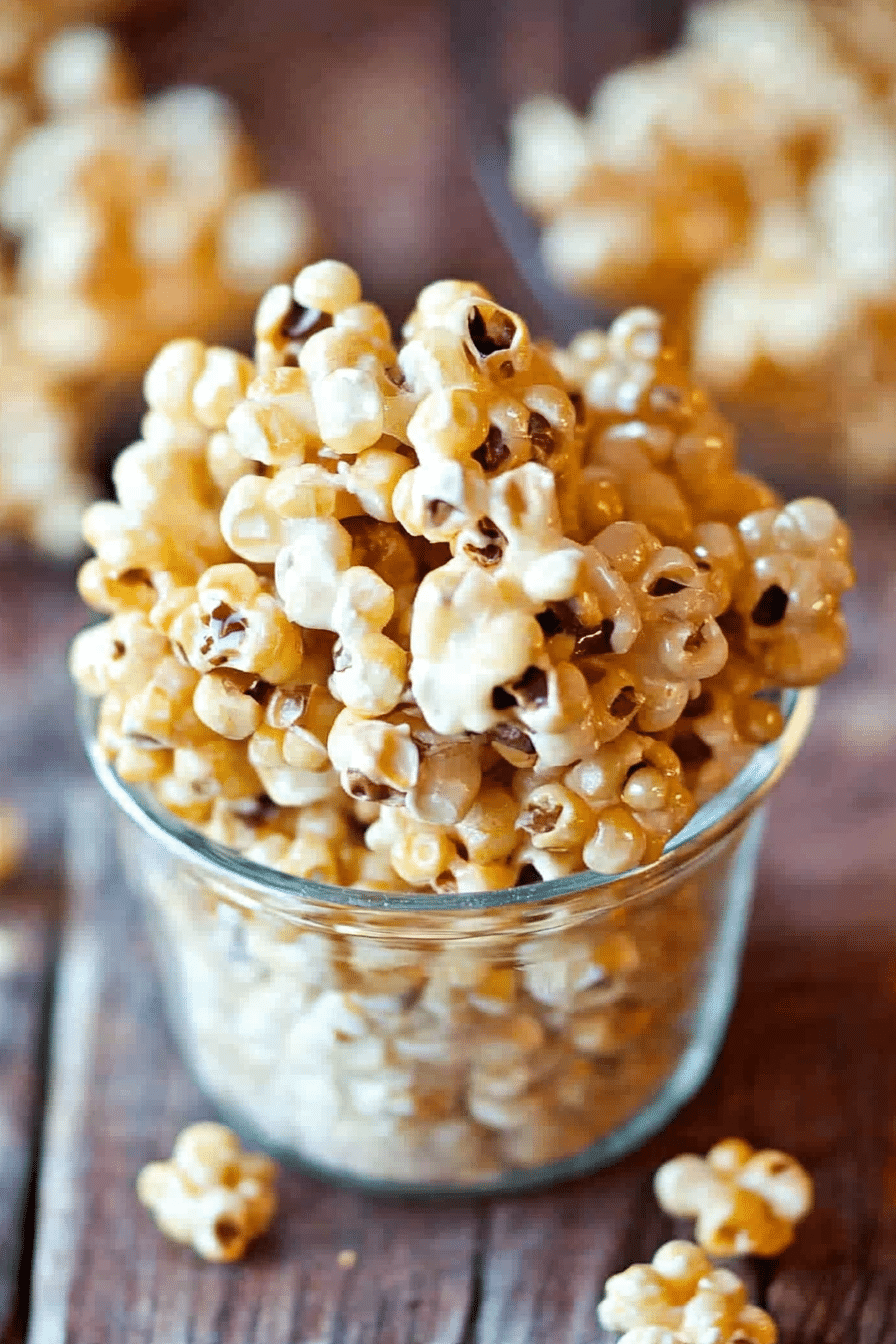 vanilla cake batter caramel corn