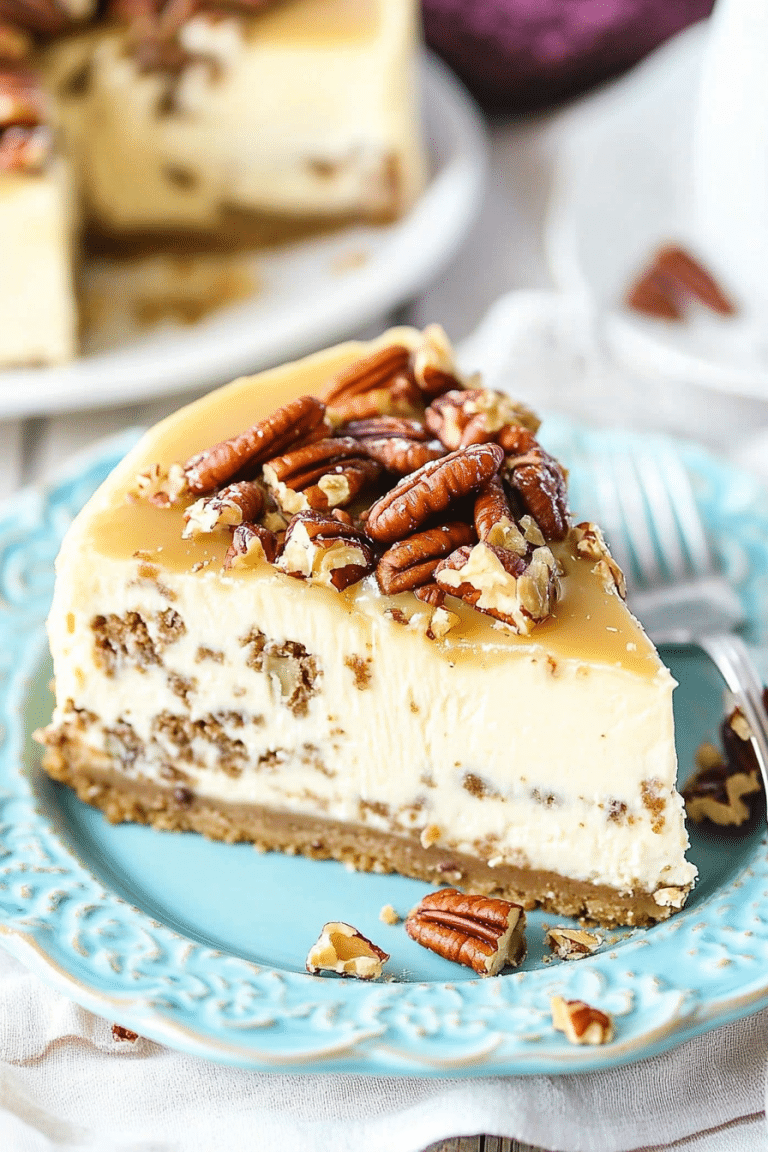 Pecan Praline Cheesecake