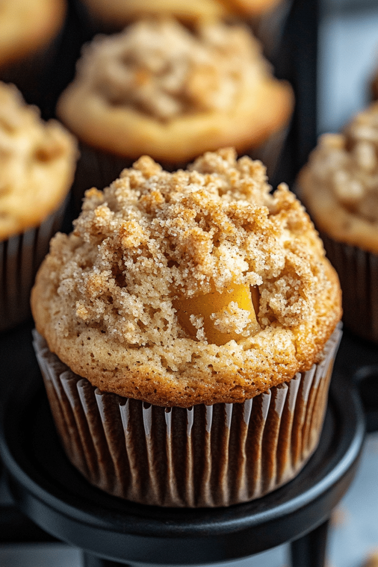 apple crumb muffins