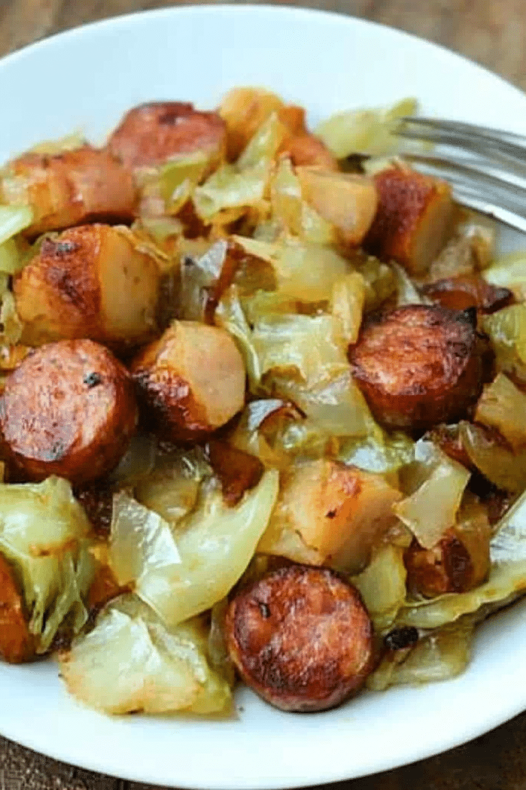 cabbage sausage skillet