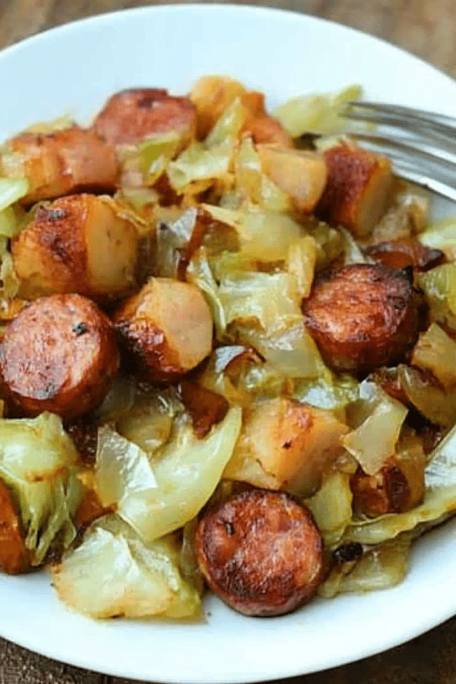 cabbage sausage skillet