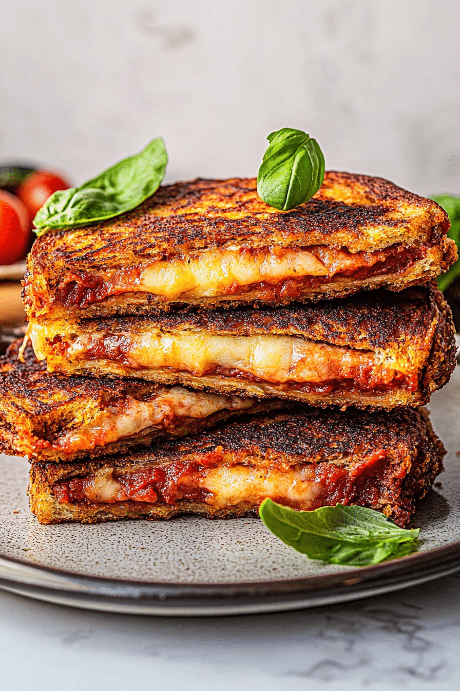 fried pizza sandwiches