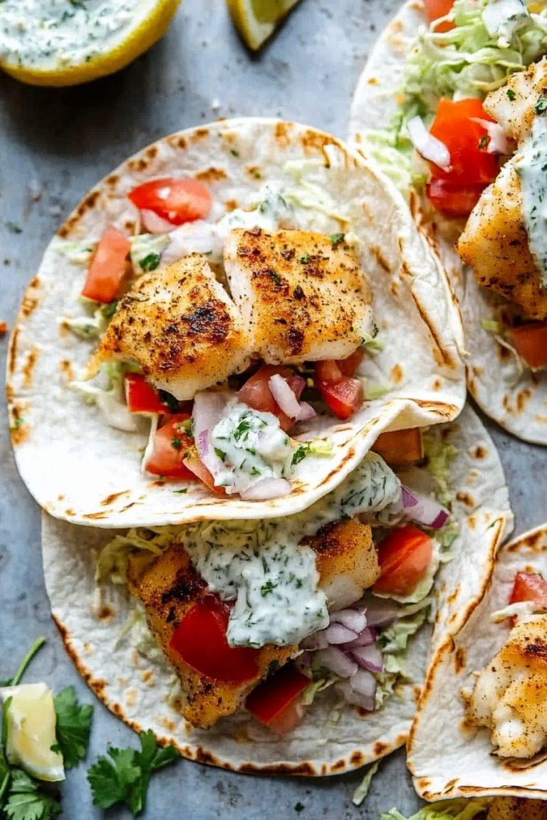 Tzatziki Fish Tacos
