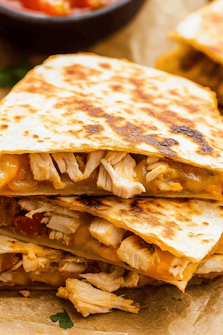 Chicken Pesto Quesadillas Recipe
