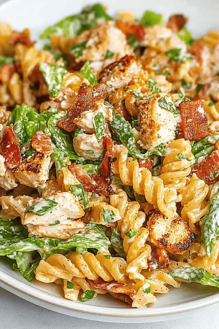 Chicken Bacon Ranch Penne Pasta