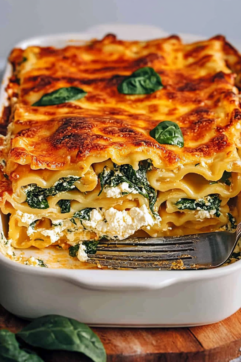 Spinach Meat Lasagna