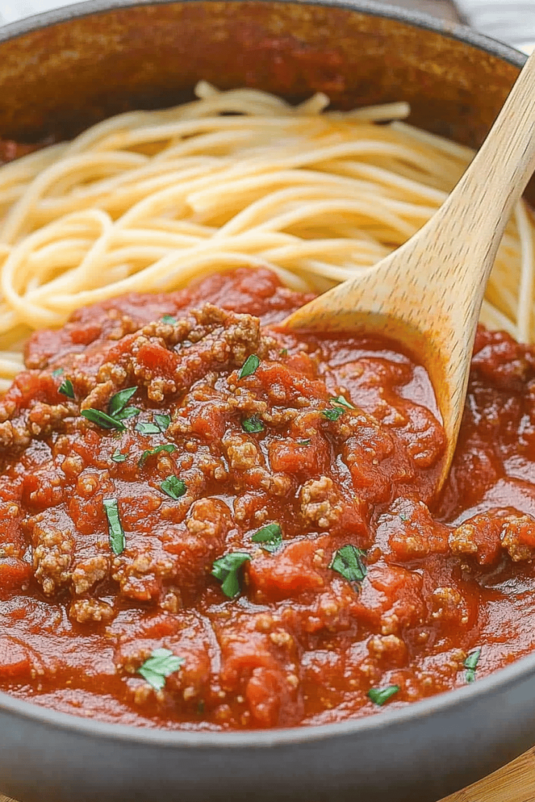 Homemade Spaghetti Sauce Recipe