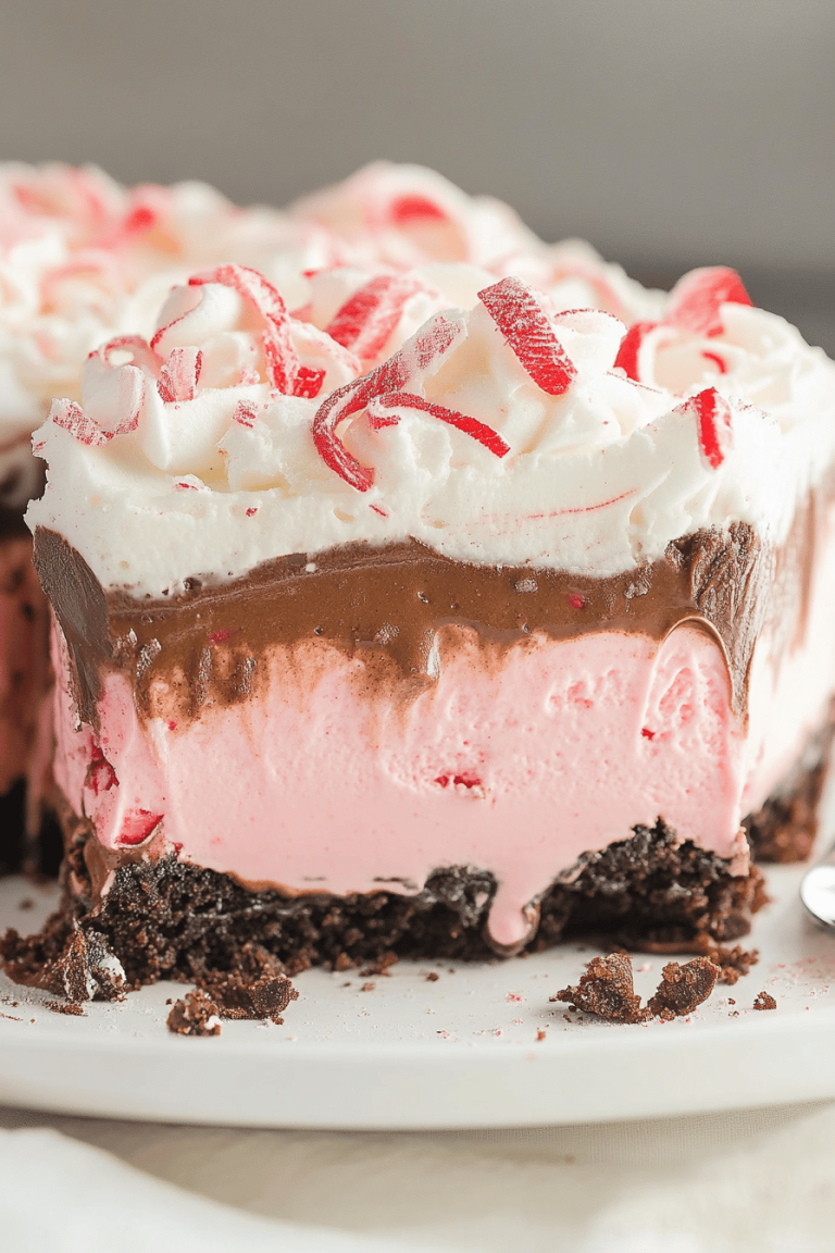 White Chocolate Peppermint Pie
