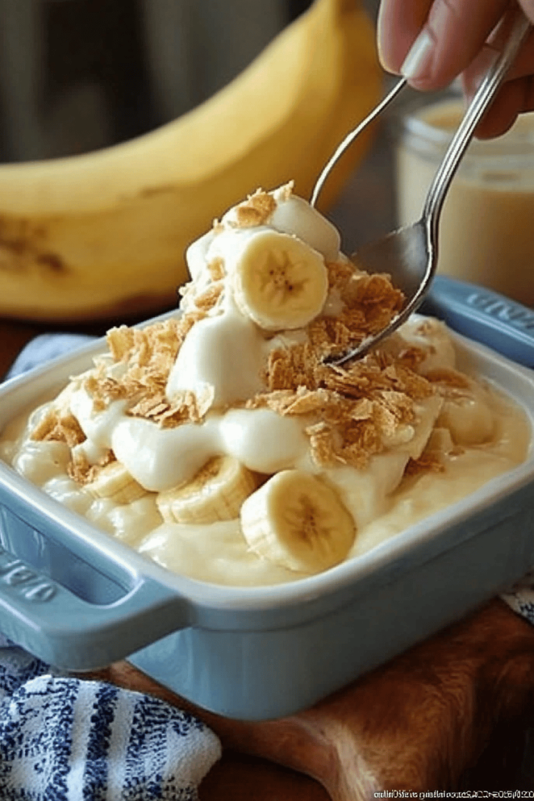 cottage cheese banana pudding