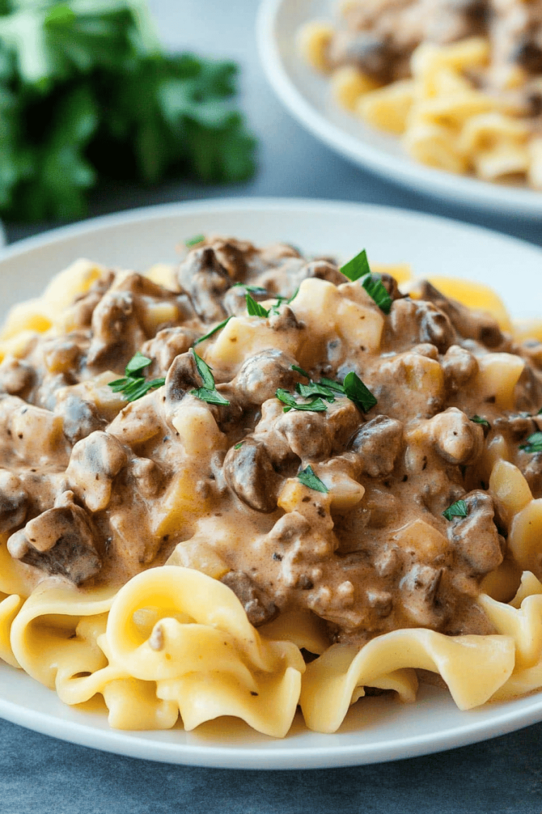 Ground Beef Stroganoff