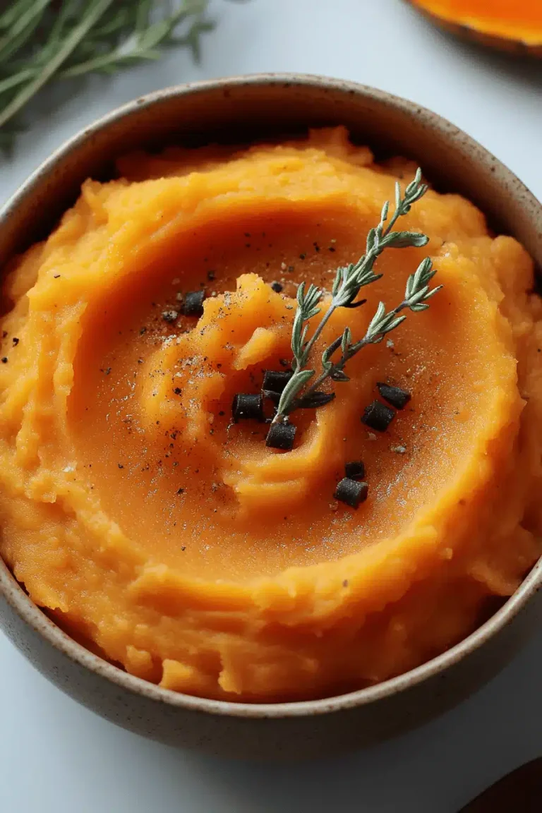 mashed sweet potatoes