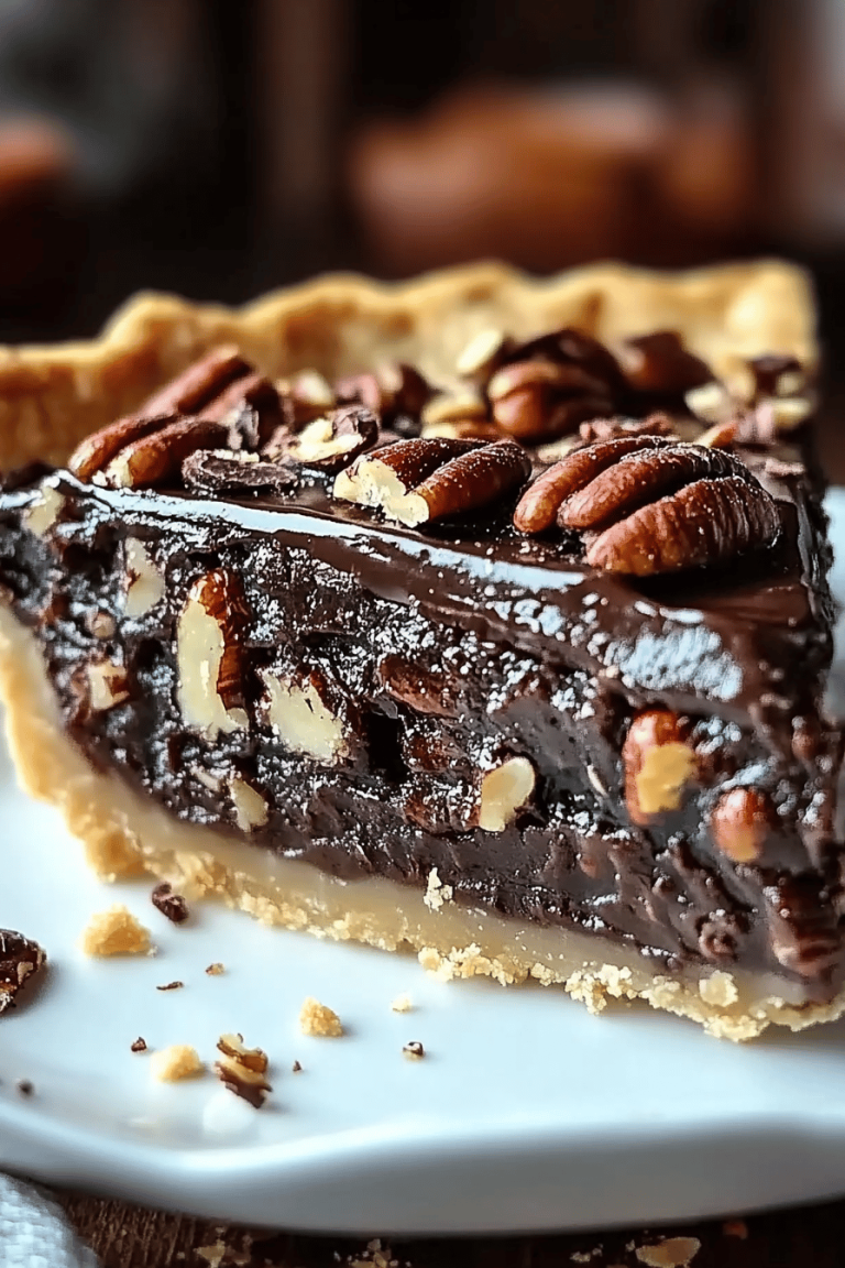 Chocolate Bourbon Pecan Pie