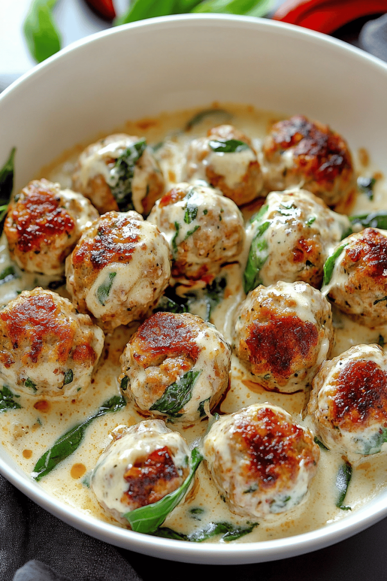 Chicken piccata meatballs