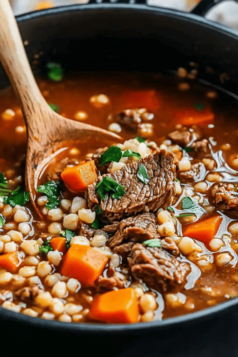 Beef and Barley Soup Recipe