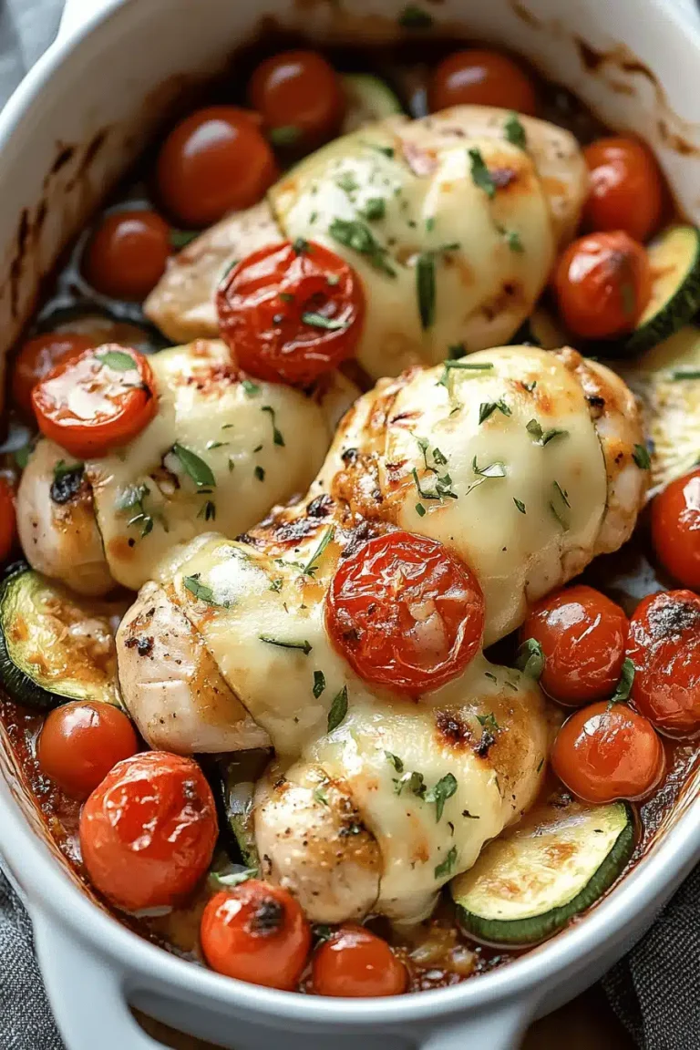 Easy Cheesy Chicken Zucchini Bake