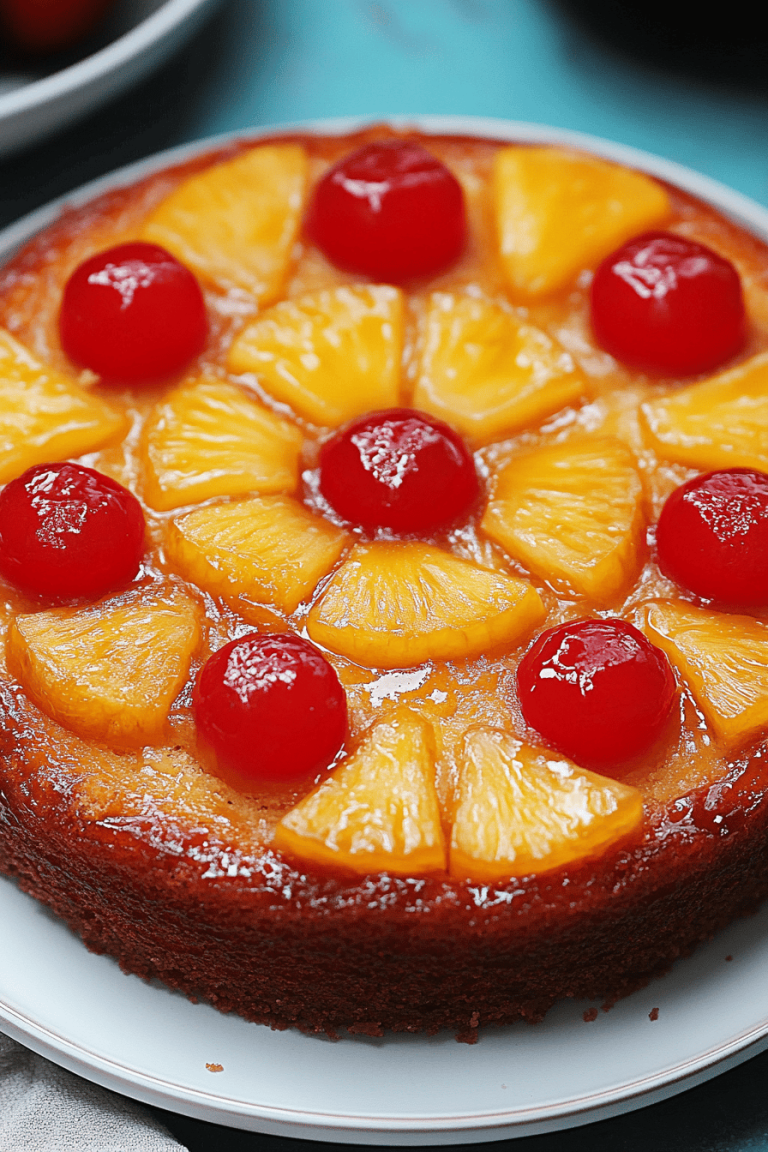 Pineapple upside-down cake