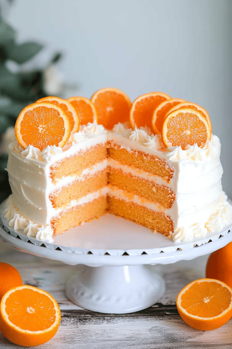 No-Bake Orange Creamsicle Cheesecake
