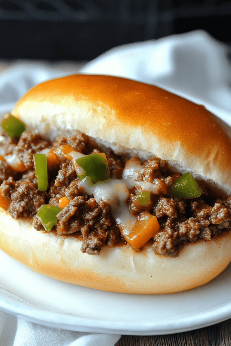 Philly Cheesesteak Sloppy Joes
