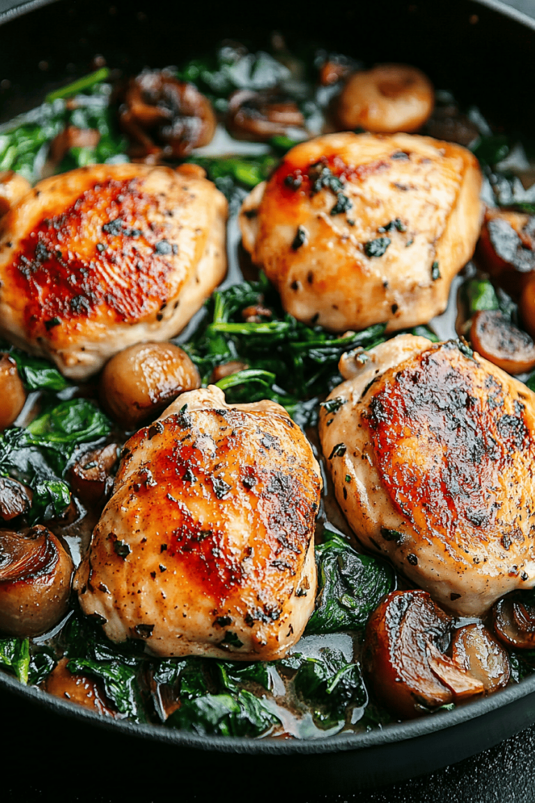 chicken mozzarella skillet