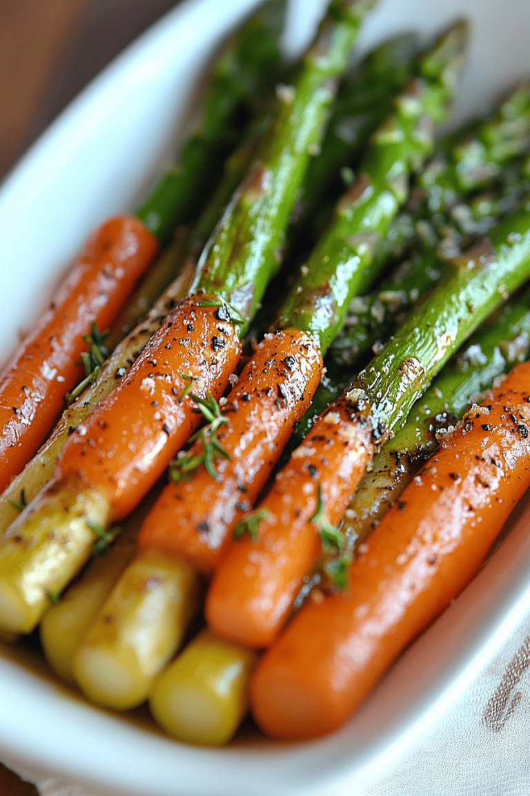 roasted asparagus carrots