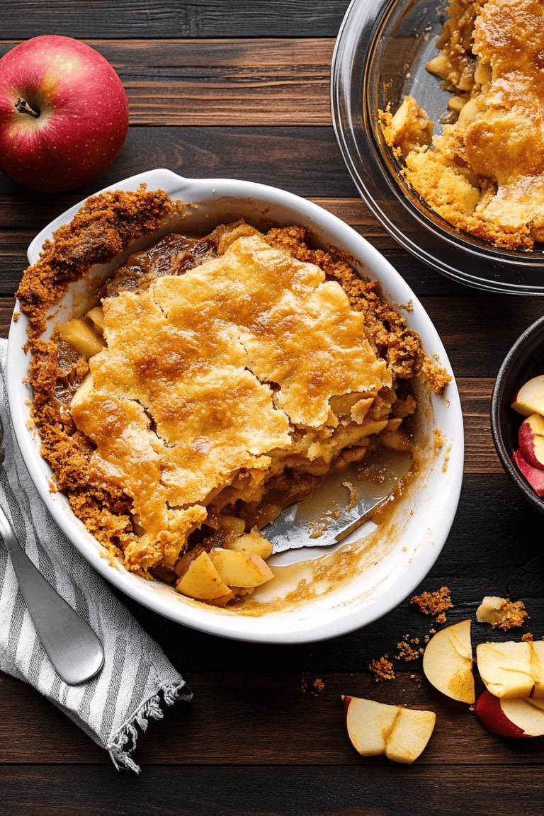 caramel apple dump cake