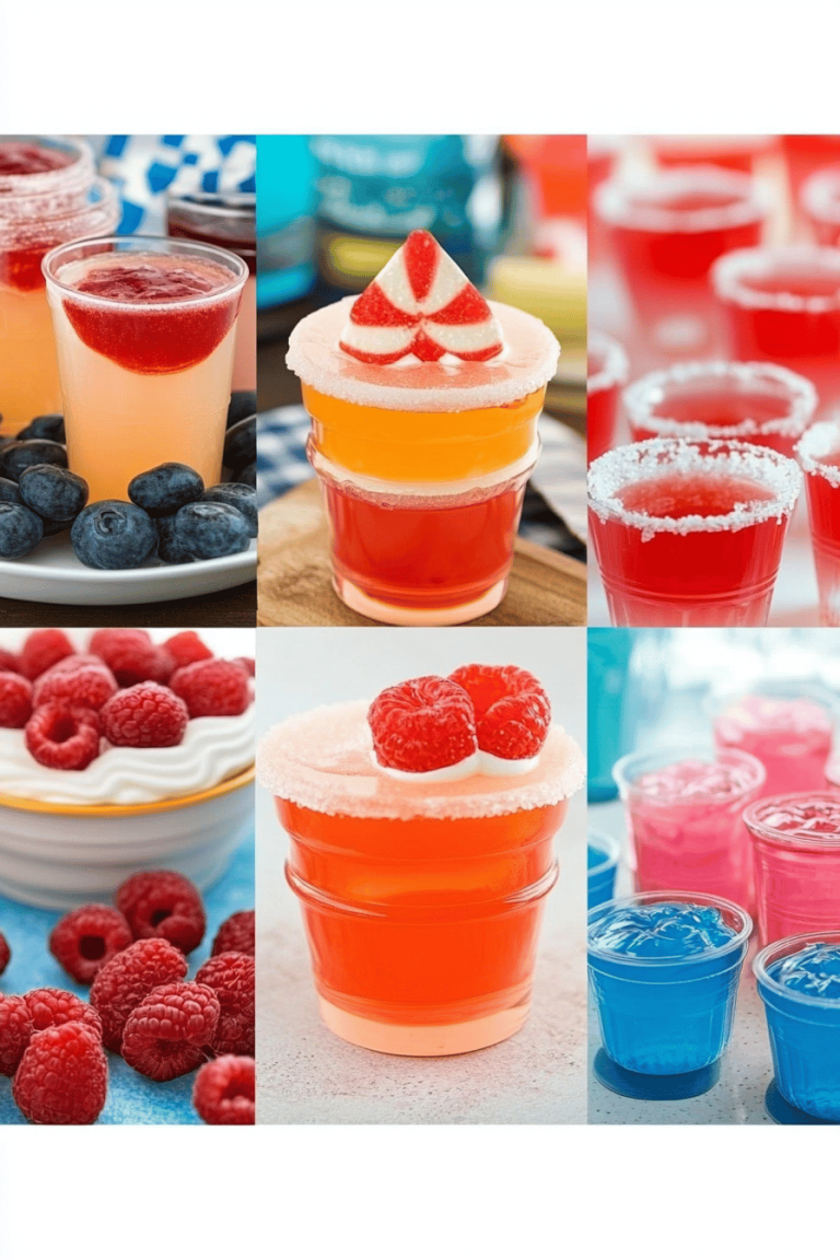 red white blue jello shots