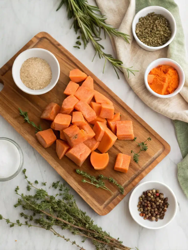 OVEN FRIED POTATOES & ONIONS