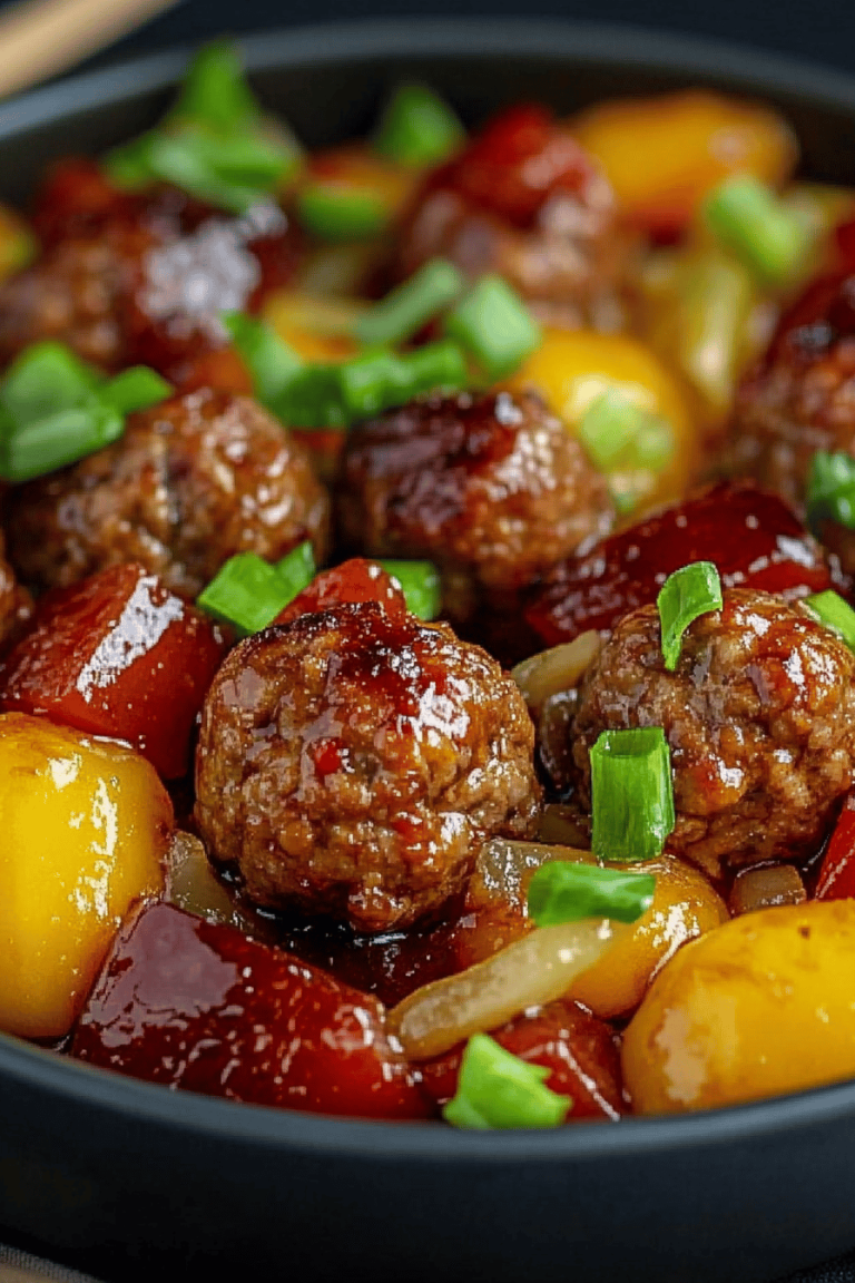 Sweet and Sour Meatballs – Savory, Sweet, and Perfectly Tangy