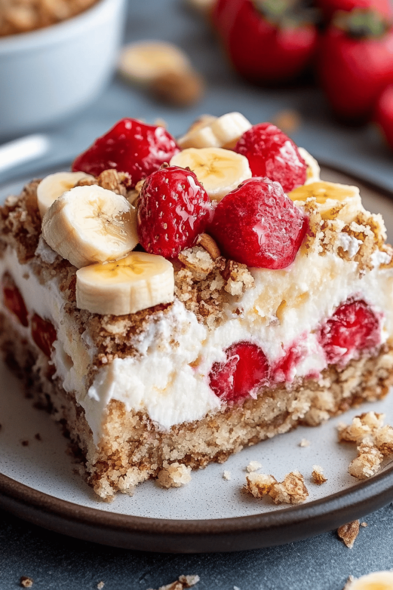 banana streusel cake