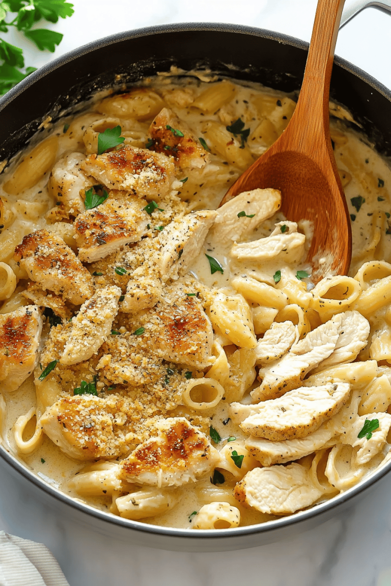 creamy chicken corn pasta