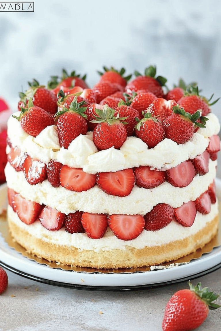 Strawberry Shortcake Cake Roll
