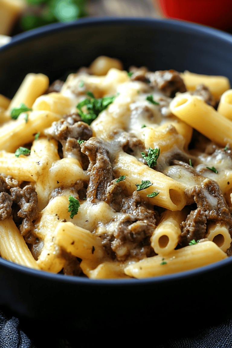 Philly Cheesesteak Pasta