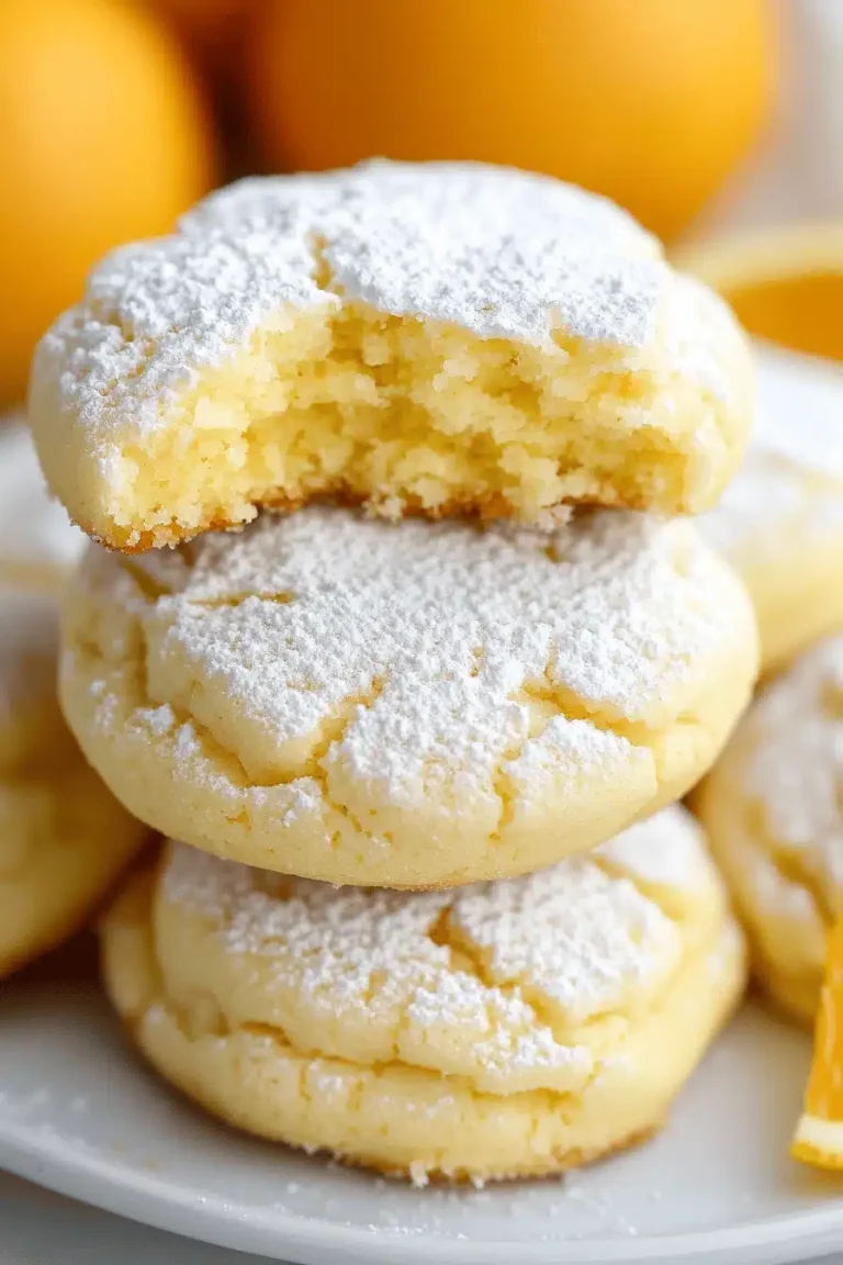 Orange Crinkle Cookies