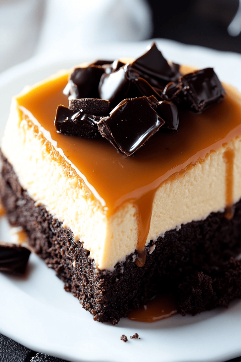 Caramel Brownie Cheesecake