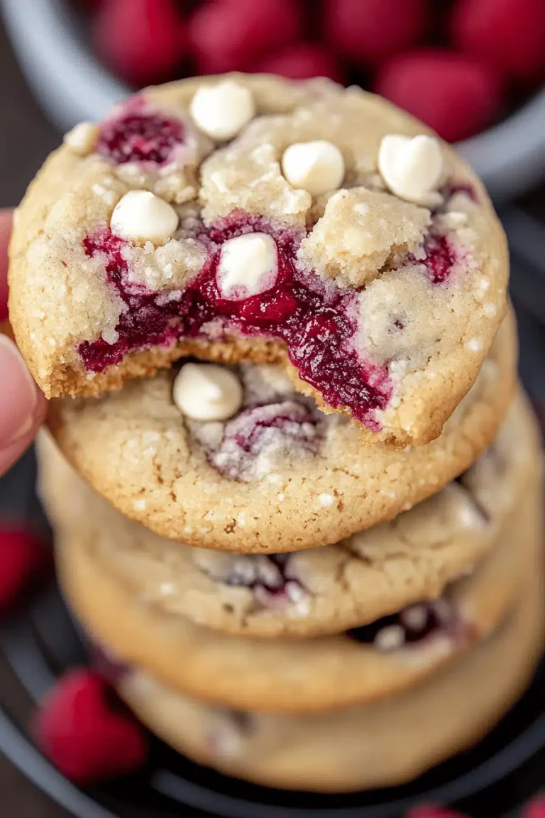 Raspberry Crumble Cookies