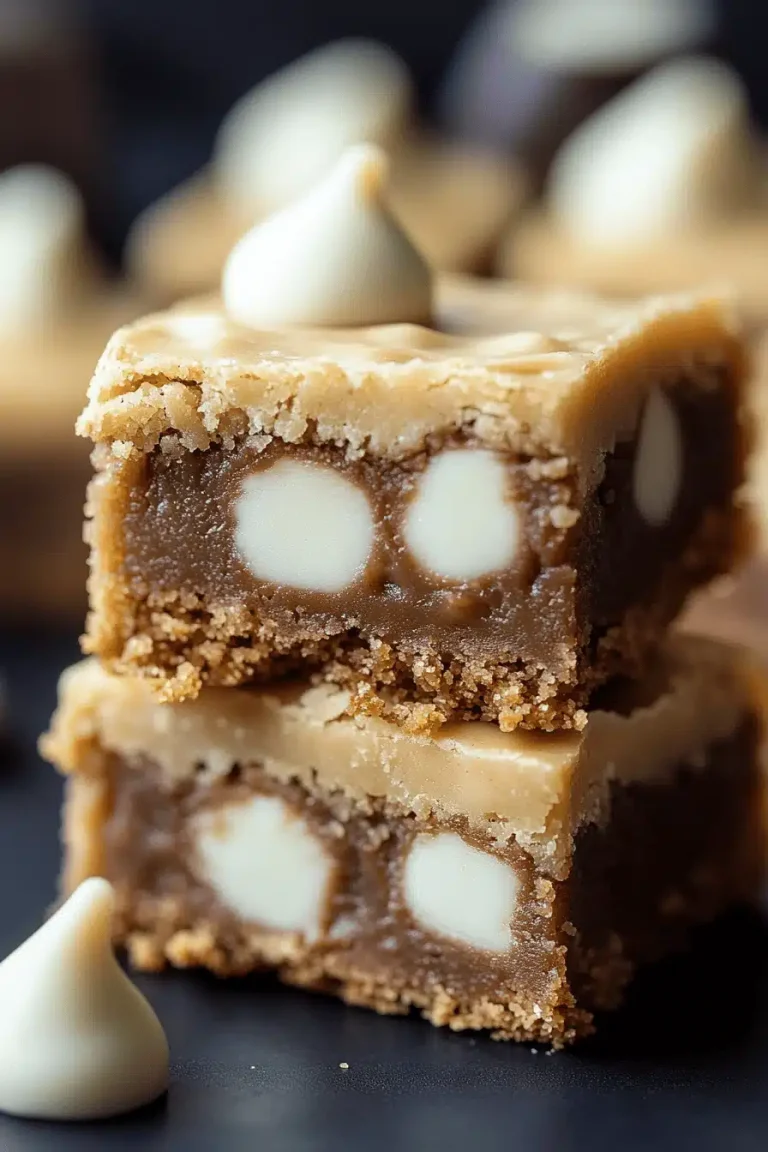 Gingerbread White Chocolate Blondies