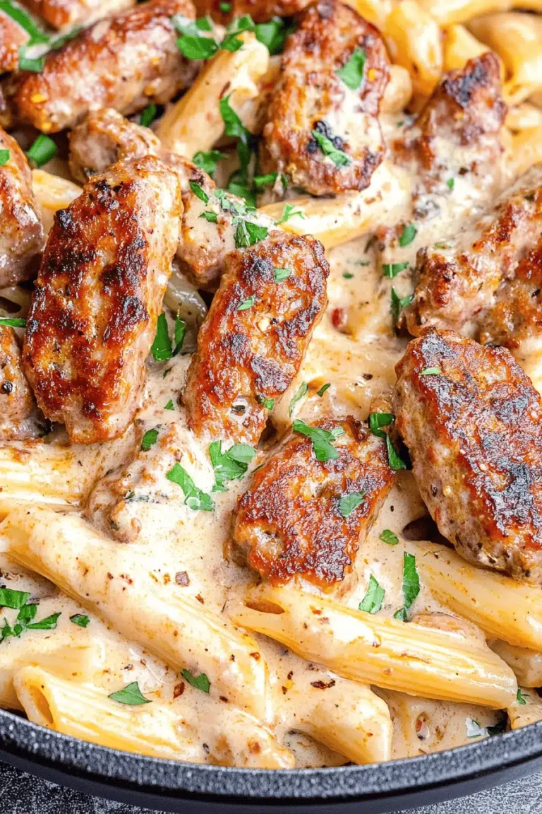Honey Garlic Sausage Pasta