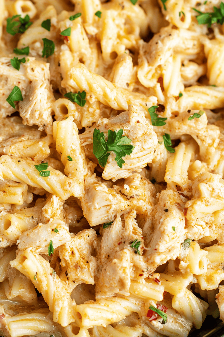 Crockpot Chicken Spaghetti