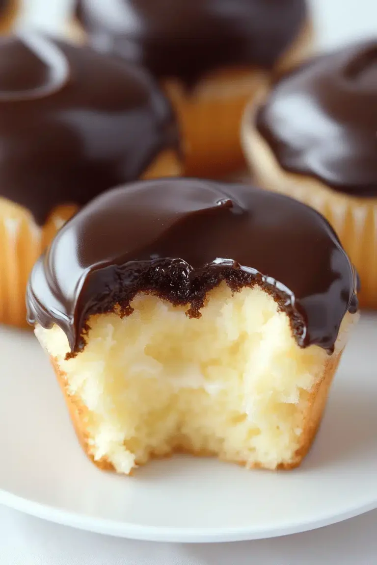 Boston Cream Cupcakes