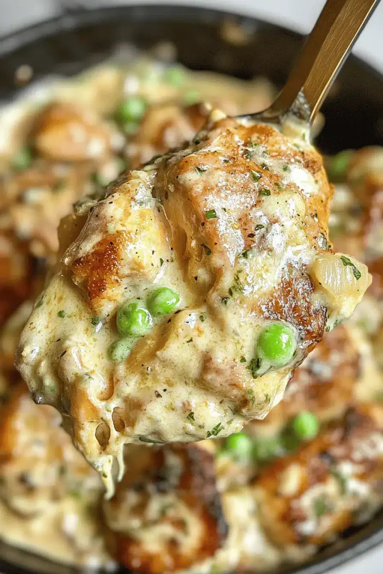 Creamy Garlic Parmesan Brussels Sprouts with Bacon