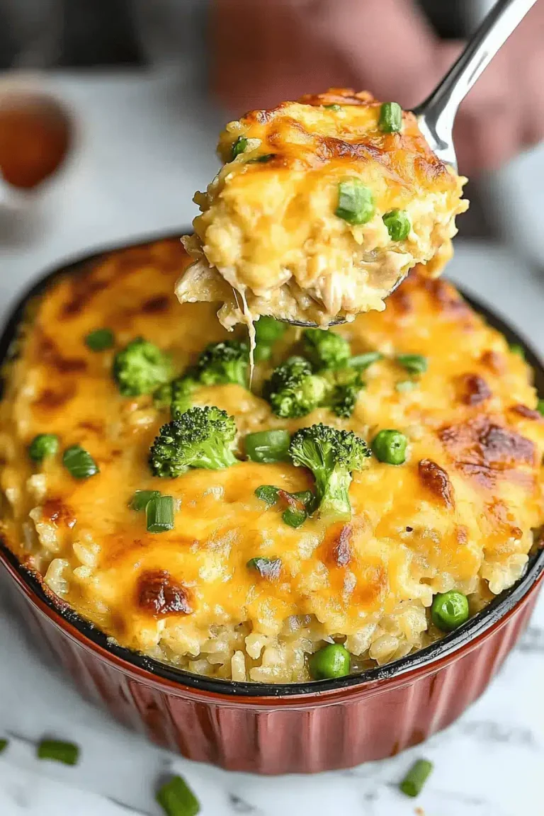 Chicken Broccoli Rice Casserole (Easy, Creamy, and Family-Friendly!)