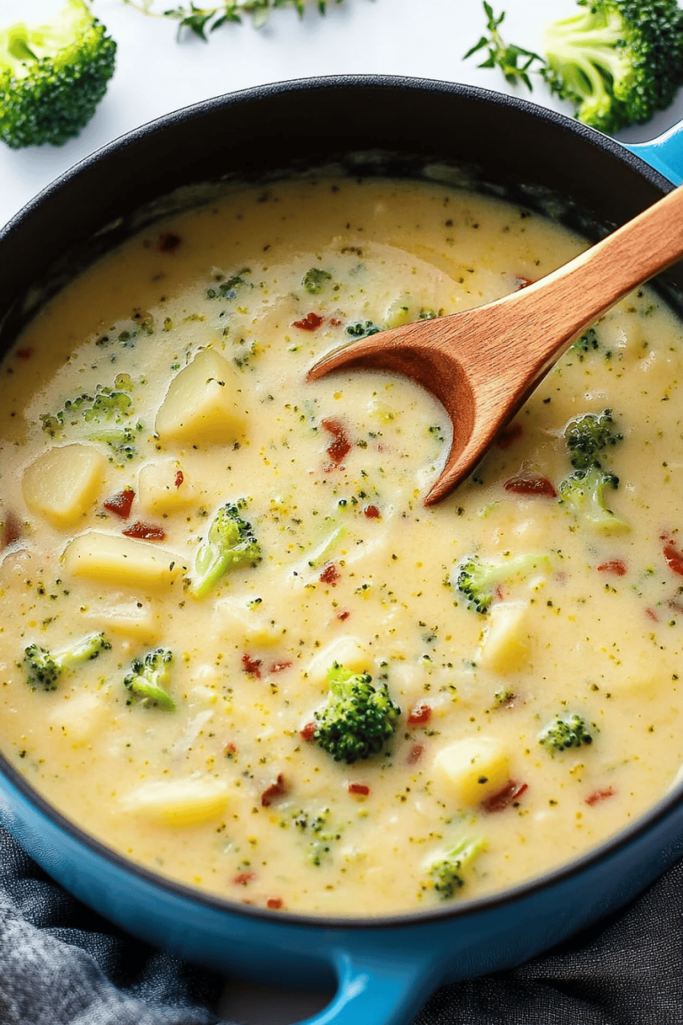 Creamy Cheddar Broccoli Potato Soup – Ultimate Comfort in Every Spoonful